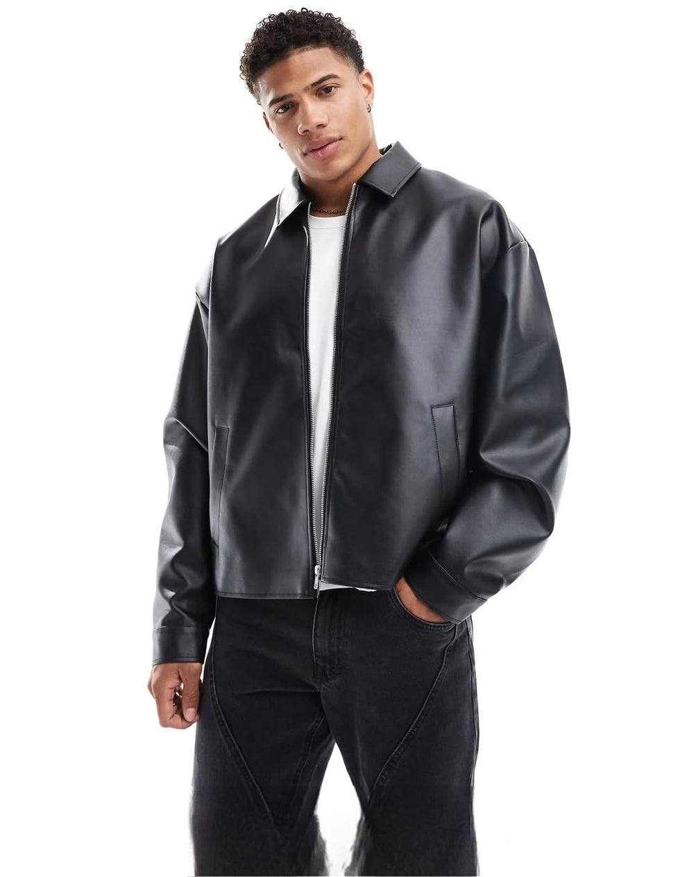 Black leather