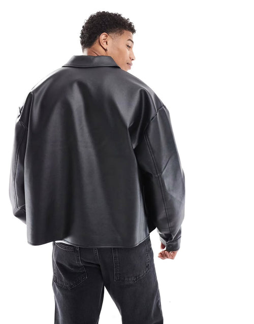 Black leather