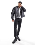 Black leather
